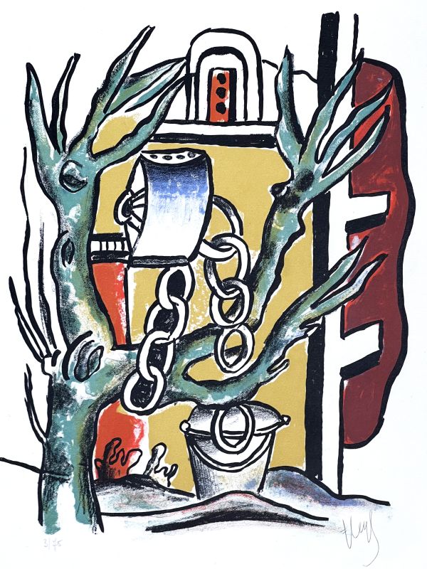Le Puits (Lithographie) - Fernand LEGER