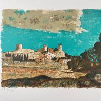 Roland Oudot (1897-1981) // Village provençal (Lithographie) — Artistes Divers