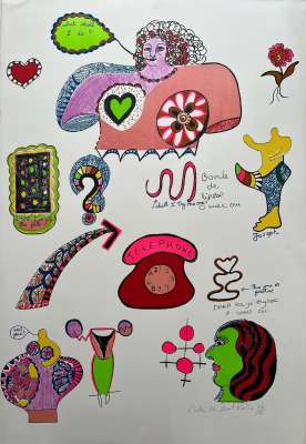 Pills (Lithographie) - Niki DE SAINT PHALLE
