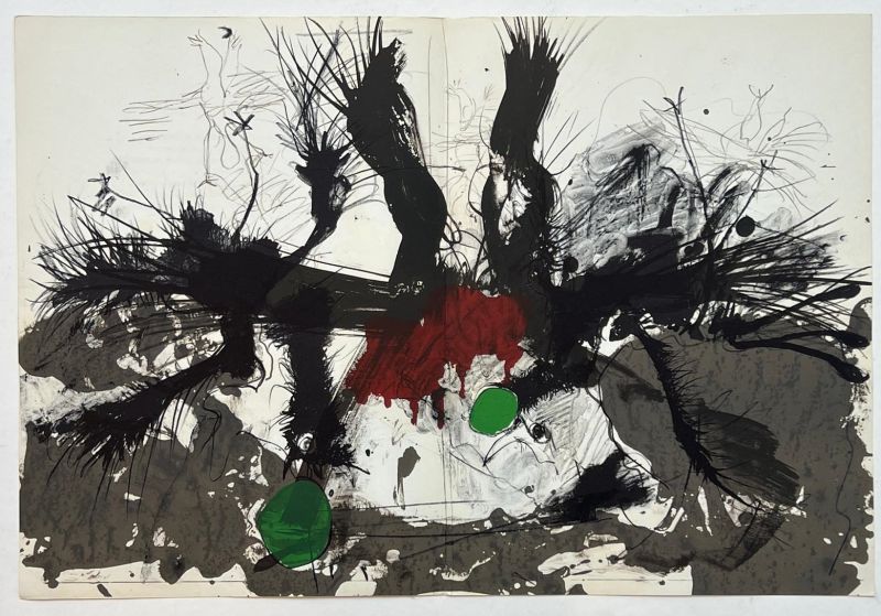 Les Oiseaux morts (Lithographie) - Paul REBEYROLLE