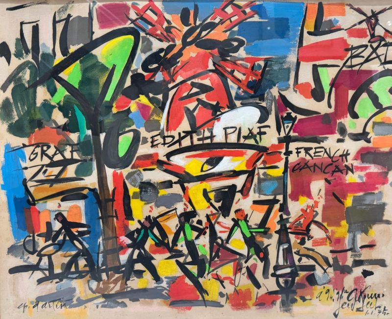 Le Moulin Rouge (Technique mixte (moderne)) — GEN PAUL