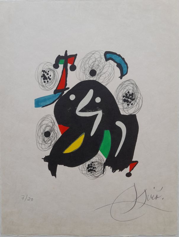 La mélodie acide (Farblithographie) - Joan  MIRO