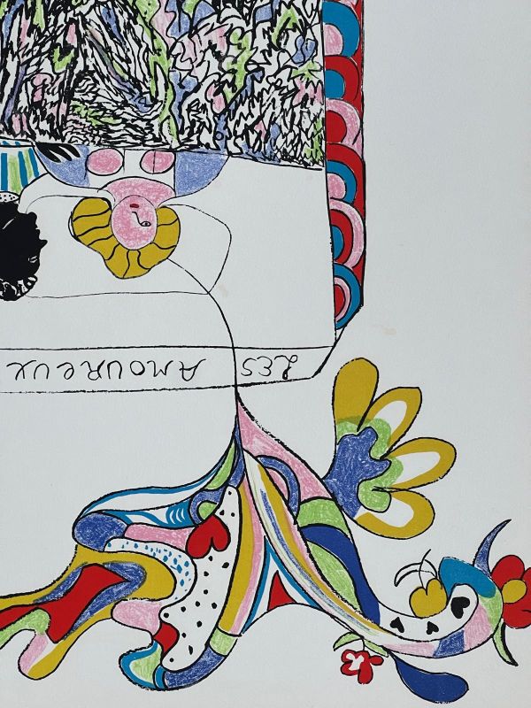 Les Amoureux (Lithographie) - Niki DE SAINT PHALLE