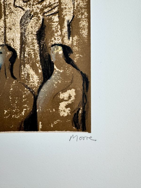 The Three Marys (Lithographie) - Henry  MOORE