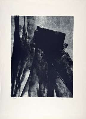 L 1977-4 (Autografía) - Hans HARTUNG