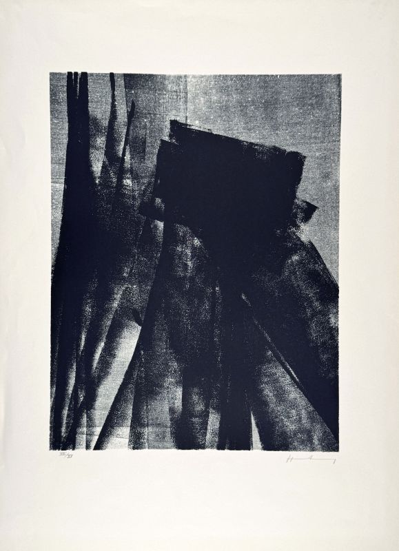 L 1977-4 (Autographie) - Hans HARTUNG