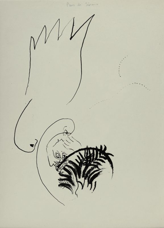 Pleurs de J&eacute;r&eacute;mie (Les Proph&egrave;tes) (Lithograph) - Marc CHAGALL