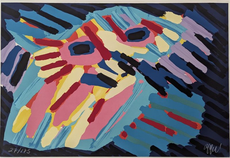 Big Head Coming Down (Lithographie) - Karel APPEL