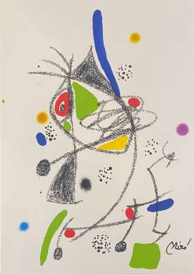 Maravillas con variaciones acrósticas en el jardín de Miró IV (Lithograph) - Joan  MIRO