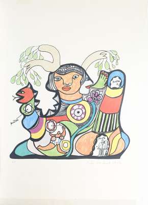 Hommage an das Leben (Offsetdruck) - Niki DE SAINT PHALLE
