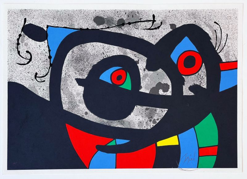 Le Lézard aux plumes d'or (Lithographie) - Joan  MIRO