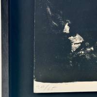 Lithografie Nr. 13 (Farblithographie) — Pierre SOULAGES — Detail der Nummerierung