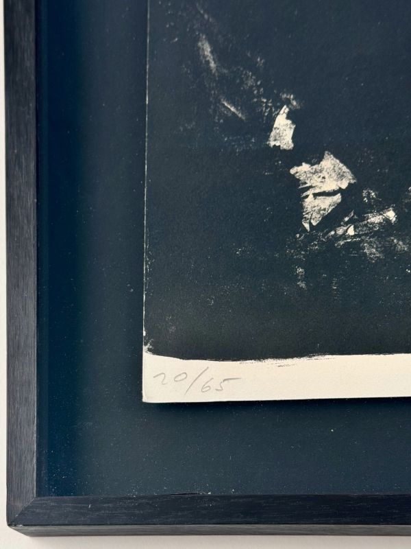 Lithografie Nr. 13 (Farblithographie) — Pierre SOULAGES — Detail der Nummerierung