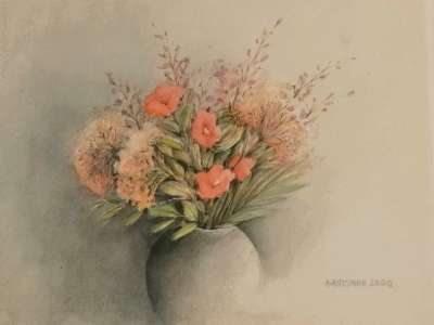 Ombellifères et graminées (Aquarelle (contemporain)) - Annapia ANTONINI