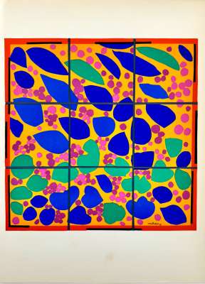 Lierre en fleurs (Farblithographie) - Henri  MATISSE