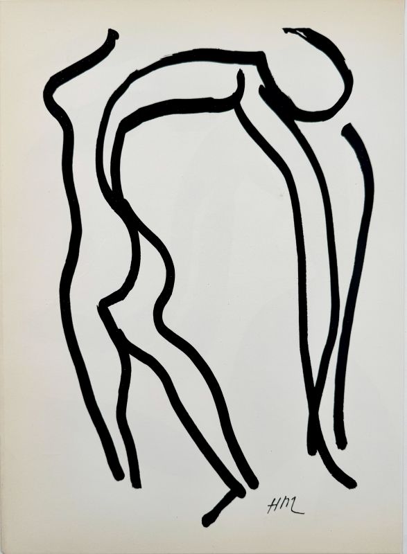 Nu bleu V (Lithographie) - Henri  MATISSE