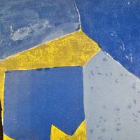 Blue, black and yellow composition (Lithograph) — Serge POLIAKOFF — Detail view