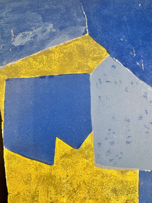 Blue, black and yellow composition (Lithograph) — Serge POLIAKOFF — Detail view