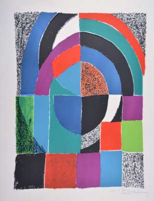 Cath&eacute;drale (Litografía) - Sonia DELAUNAY