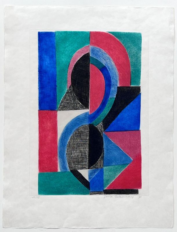 Avec moi-même (Radierung und Aquatinta) - Sonia DELAUNAY