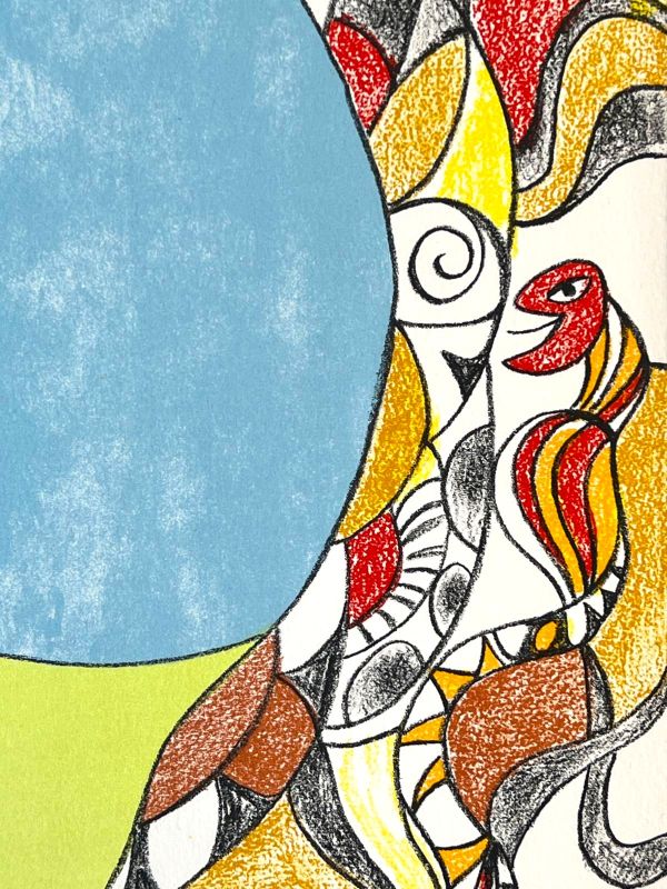 Le Pendu,  Carte Tarot n°12 (Lithographie) - Niki DE SAINT PHALLE