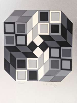 Microcosmos (Silkscreen) - Victor  VASARELY