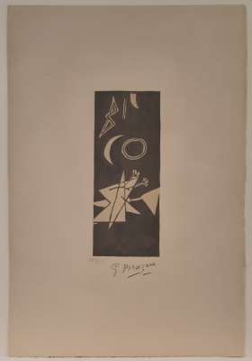 Grey Sky II (Lithograph) - Georges BRAQUE