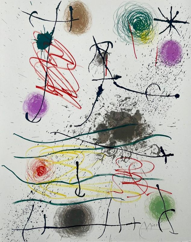 Quelques fleurs pour des amis (Litografía) - Joan  MIRO