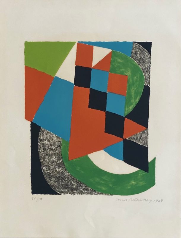 Damier (Lithographie) - Sonia DELAUNAY