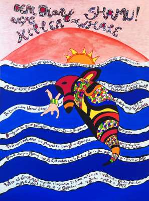 Dear Diary Shamu ! Orcas Killer Whale (Serigrafía) - Niki DE SAINT PHALLE