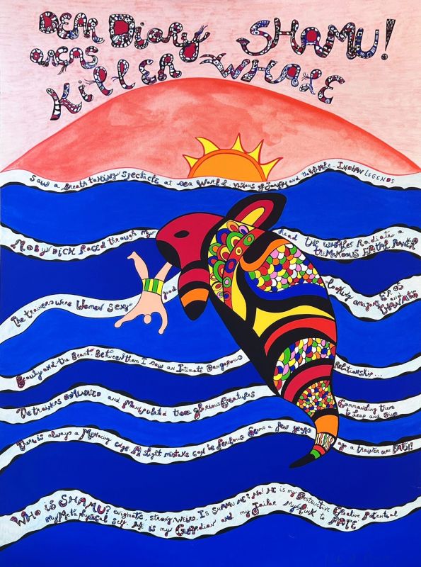 Dear Diary Shamu ! Orcas Killer Whale (Serigrafía) - Niki DE SAINT PHALLE