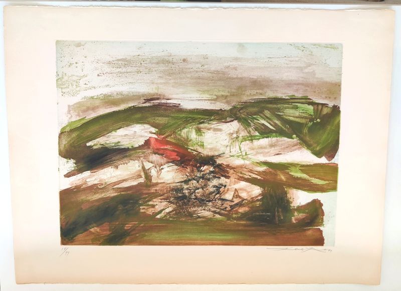 Untitled (Etching and aquatint) - Wou-ki  ZAO