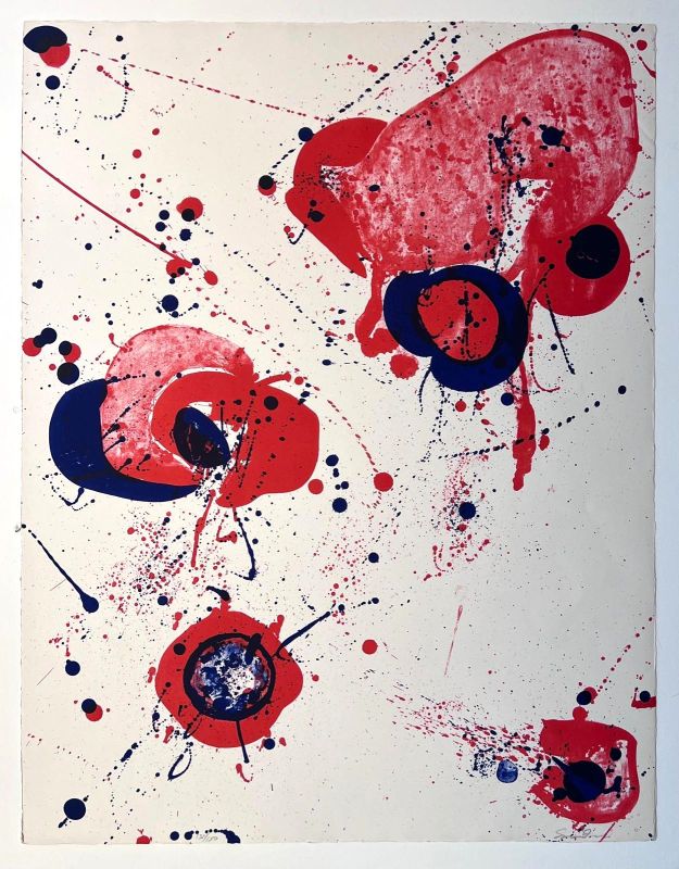 Sans titre (SF 49) (Lithographie) - Sam FRANCIS
