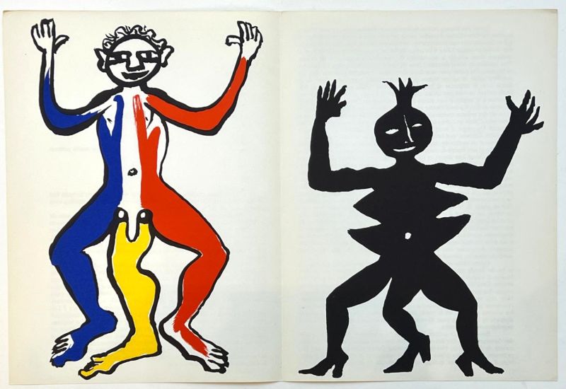 Mama citron et Un patriote lithohraphe (Lithographie) - Alexander CALDER