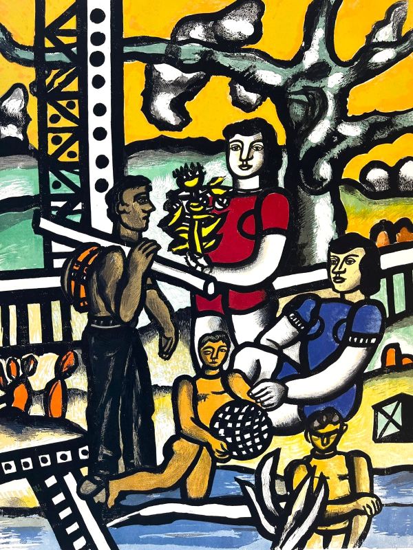 Le campeur (Grabado) - Fernand LEGER