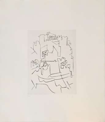 Gordes Village (Gravure) - Victor  VASARELY