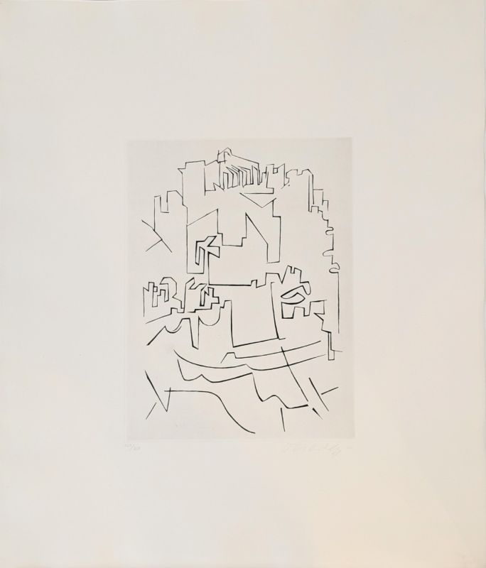 Gordes Village (Engraving) - Victor  VASARELY