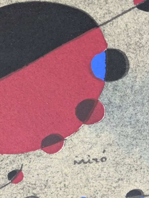 Am 13. streifte die Leiter das Firmament (Constellations) (Schablone) - Joan  MIRO