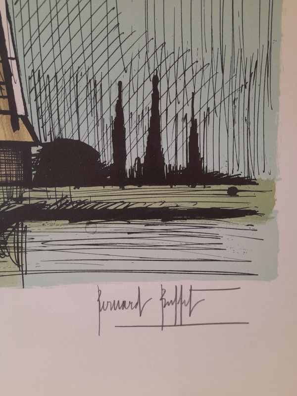 Dutch windmill (Lithograph) - Bernard BUFFET