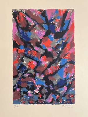 Le Ravin (Farblithographie) - Alfred  MANESSIER