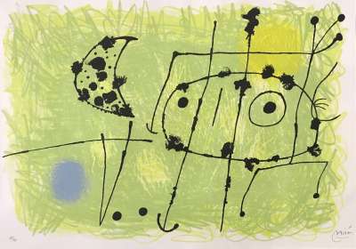 Le Lézard aux plumes d'or 1ère version (Lithographie) - Joan  MIRO