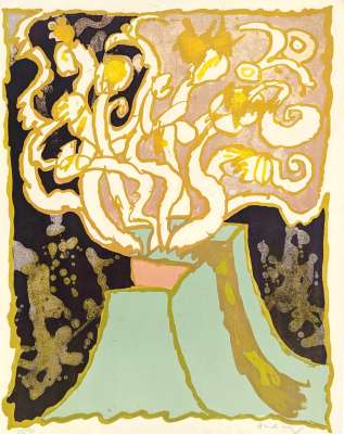 Vulcanologie - planche 7 (Lithograph) - Pierre ALECHINSKY