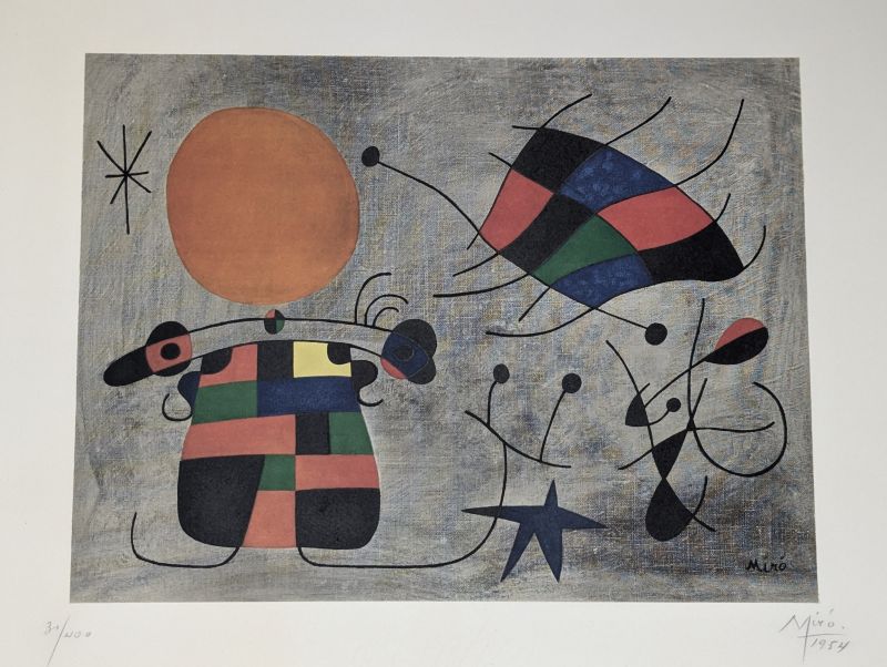 Le Sourire des Ailes Flamboyantes (Photolithographie) - Joan  MIRO