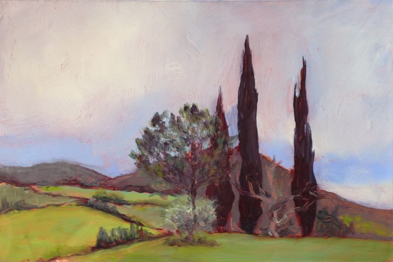 Paysage 18 (Óleo sobre cobre) - Sara FRATINI