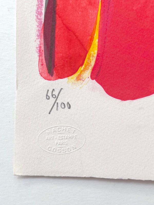 The Red Curtain (Satie) (Lithograph) - Olivier DEBRE