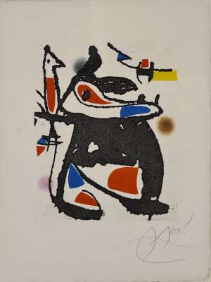 Le marteau sans maître, planche XIII (Aguafuerte y aguatinta) - Joan  MIRO