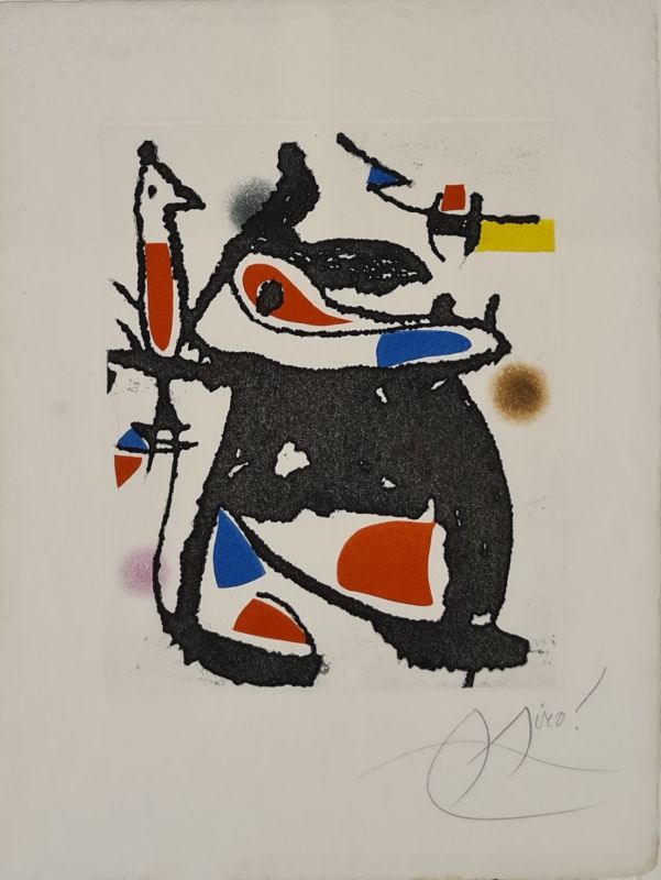 The hammer without a master, plate XIII (Etching and aquatint) - Joan  MIRO