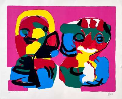 In the Spring (Lithograph) - Karel APPEL