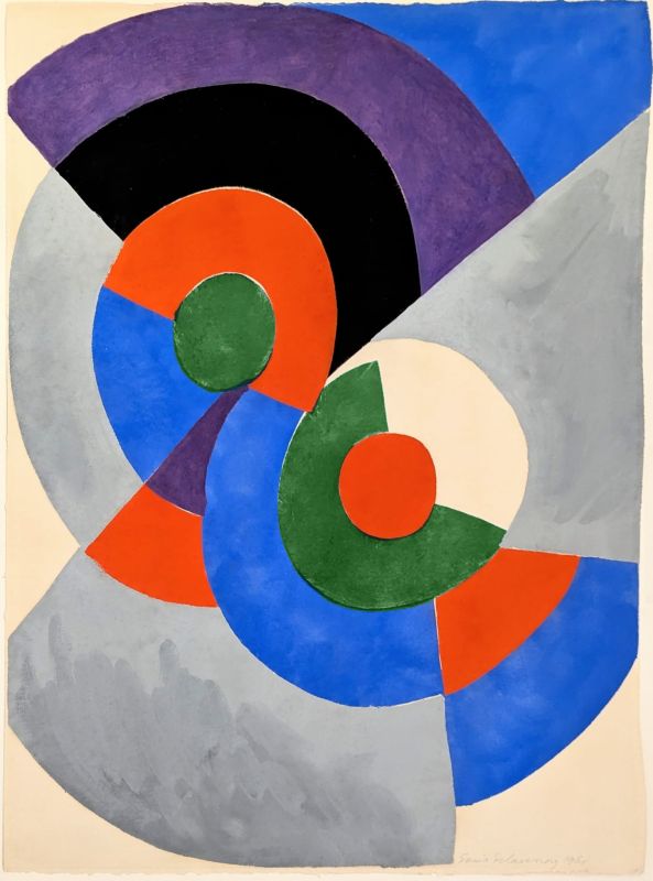 Poésie de Mots, Poésie de Couleurs (Pochoir) - Sonia DELAUNAY