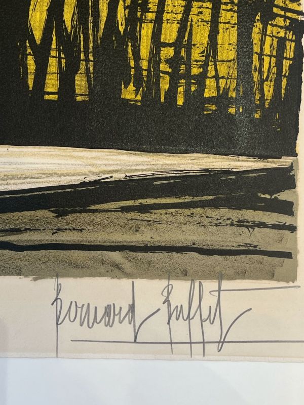 Le pot de bégonias (Lithographie) - Bernard BUFFET